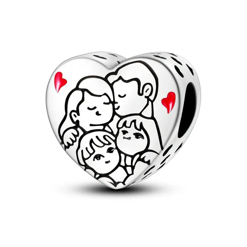 Hot Sale 925 Sterling Silver Charms Beads for Women - Perfect Fit for Pandora Bracelets, Fashionable Jewelry Pendant