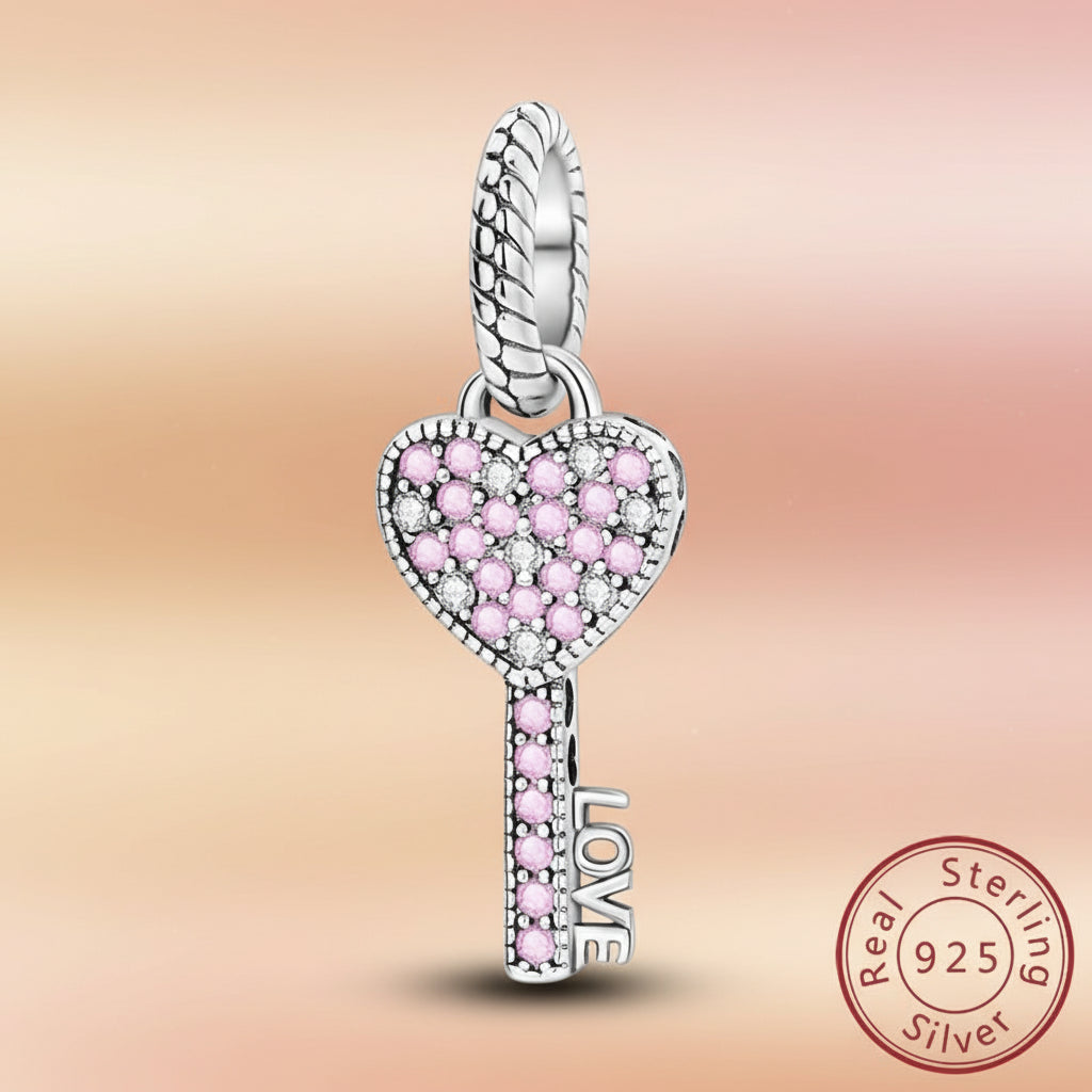 (50-113)MULA S925 Sterling Silver Pendant and Beads , Suitable for Pandora Bracelets and Necklaces, Ideal for Anniversary Gifts, Christmas, Birthday Presents, and Suitable for All Women.