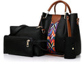 Women's 4-in-1 Soft PU Leather Handbag Set
