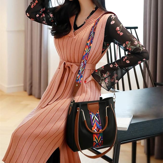 Women's 4-in-1 Soft PU Leather Handbag Set