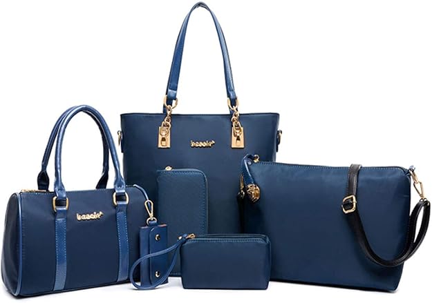 Women's 6-Piece Handbag & Purse Set